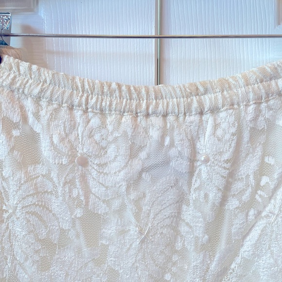 WEDDING DRESS 2 PIECES DROP SHOULDER DROP WAIST BEADED BY CREATIVE CREATIONS XXL - Picture 14 of 15